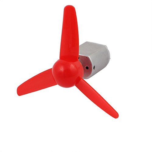 Aexit FF130 DC 9V 22000RPM Mini Electric Motor with Red Propeller for RC Models