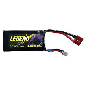 LAEGENDARY 1 10 Scale RC Trophy Truck Custom Rechargeable Battery 1600 mAh 7.4V 2S 25C Part Number LG DJ02