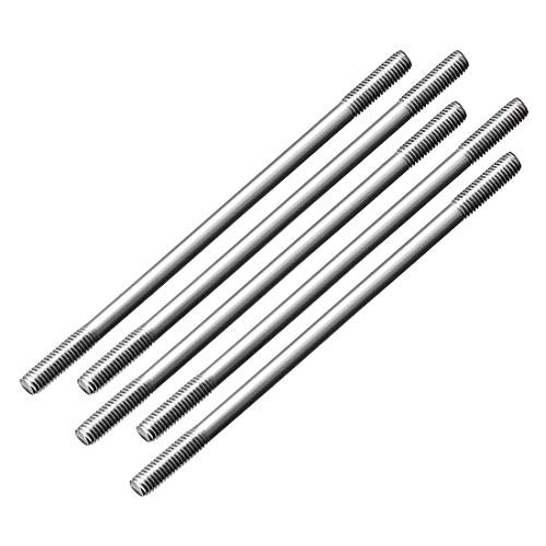 uxcell M3x55mm Stainless Steel Pushrod Connector for RC Wingo Boat Car Airplane Helicopter 5pcs