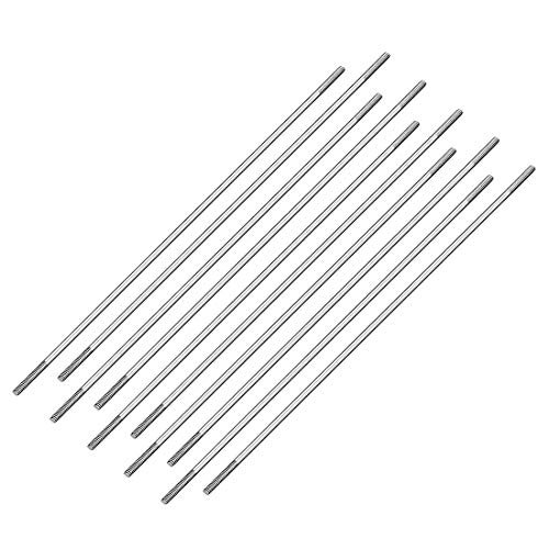 uxcell M2x130mm Stainless Steel Pushrod Connector for Hull RC Boat Car Airplane Helicopter 10pcs