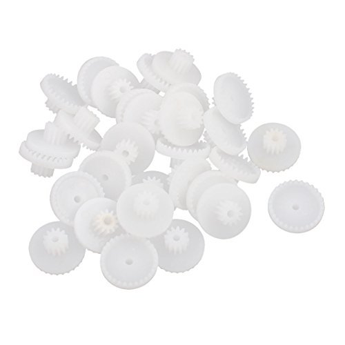 Aexit 30Pcs 30+12 Teeth 16mmx7 5mm Plastic Gear Wheel for DIY RC Toys