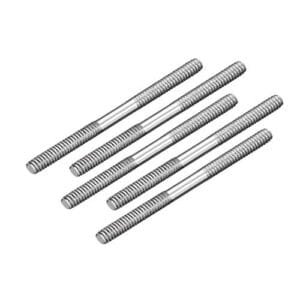 uxcell M2x25mm Stainless Steel Pushrod Connector 5pcs Ideal for RC Steel Wheels Boats Cars Airplanes