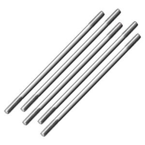 uxcell M3x75mm Stainless Steel Pushrod Connector for Warship RC Boat Car Airplane Helicopter 5pcs