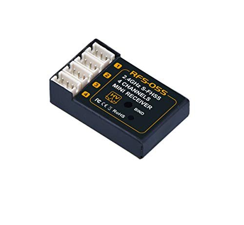 RFS05S RC Plane vs RC Car 2.4Ghz 4CH S-FHSS Compatible Receiver for Mini Vehicles and Aircraft