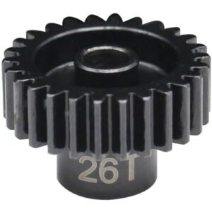 Hot Racing NSG3226 26t Steel 32p Pinion Gear 5mm Bore for Hot Wheels 1/64 RC