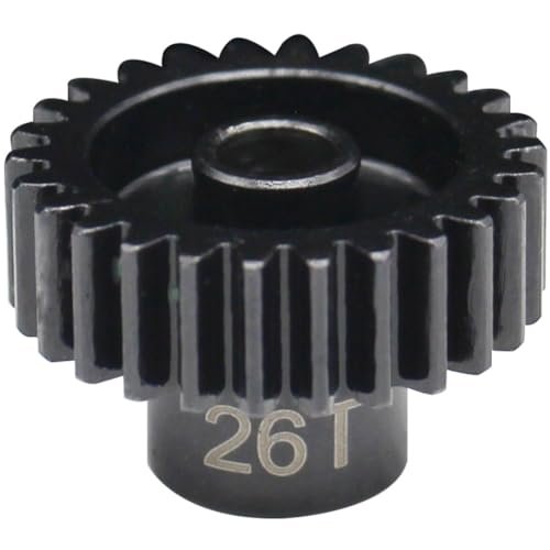 Hot Racing NSG3226 26t Steel 32p Pinion Gear 5mm Bore for Hot Wheels 1/64 RC