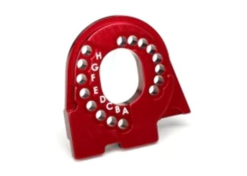 Traxxas TRX 4 6061 T6 Aluminum RC Plane Wheels Motor Mount Plate Red Anodized