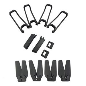 Fytoo 4pcs Propeller 4pcs Protective Cover 4pcs Landing Gear for E58 S168 JY019 Folding Quadcopter Spare Parts Remote Drone RC Plane Crash Landing