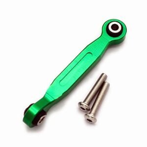 Traxxas 1 5 XMAXX Aluminum Servo Steering Linkage Tie Rod 46MM Green Upgrade Part for Enhanced 1 5 RC Shocks Performance
