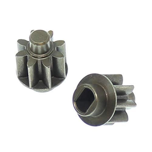 Redcat Racing Rer11365 Rear Portal Axle Input Gear 8T 2Pcs Silver for RC Nitro Racing Boats