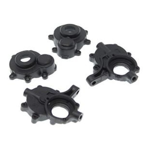 Redcat Racing Rer11333 Front Out Portal Housing Set Black for HB RC Racing Vehicles