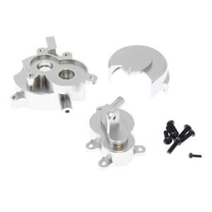Redcat Racing Rer11401 Aluminum Transmission Case Housing Set Gear Cover Black for RC Wheels Drag Racing