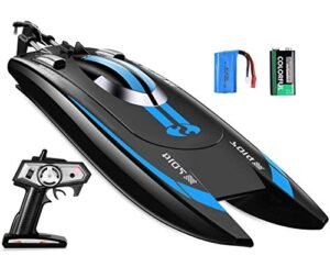 FMT 7014 Remote Control Speed Boat, High Speed RC Racing Boat for Pool & Outdoor Use - Adults & Kids (Color May Vary)