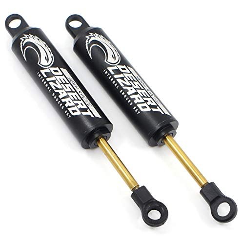 Yeah Racing 110mm Desert Lizard Two Stage Internal Spring RC Crawler Shocks Pair Black
