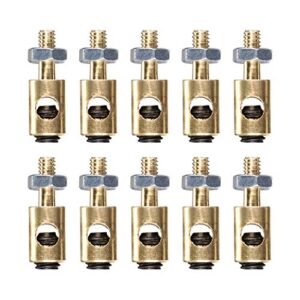 uxcell RC Servo Basics Linkage Stoppers Copper Push Rod Connectors D4x2 5mm 10pcs for RC Airplanes
