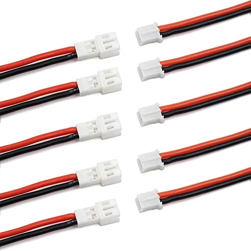 Elechawk 10pcs Upgraded Tiny Whoop JST PH 2.0 Connector Cable for 2 Blade RC Helicopter JJRC H36 H67 Blade Inductrix E010 E013