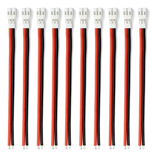 10pcs Upgraded Tiny Whoop JST PH 2.0 Female Connector Cable for 7.2 Volt Battery RC Boat JJRC H36 H67 Blade Inductrix E010 E013