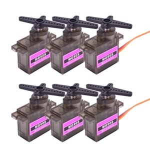 FPVDrone MG90S Servo Metal Gear Micro 9G Servo Motor for Proto RC Helicopter Airplane Boat Controls 6PCS