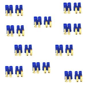 Padarsey 10 Pair EC3 Connector 3.5mm Gold Bullet Banana Plug for RC Bushmaster Plane ESC LIPO Battery Electric Motor