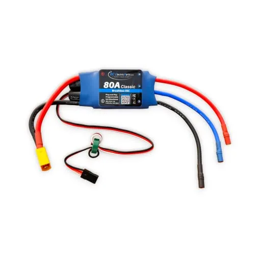 80A RC Electric Brushless Motors Speed Controller ESC with 5.5v 4A UBEC XT60 and 3.5mm Bullet Plugs