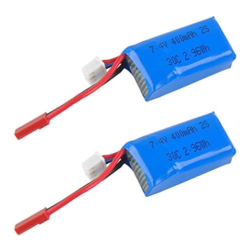 Crazepony Rocket League Micro RC Competition Pack Code 400mAh 2S 7.4V 30C LiPo Battery with JST Plug