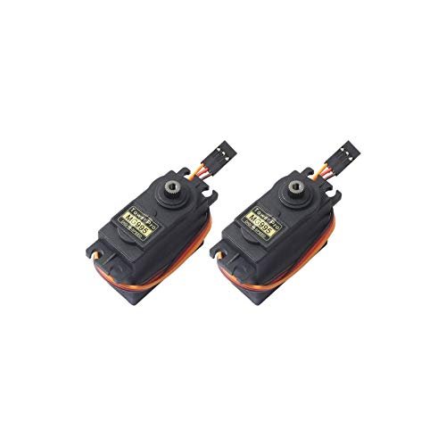 2pcs MG995 180 Degree High Speed Torque Metal Gear Servo Motor Set Kit Compatible with As Seen On TV Zoom Tubes RC Car Trax Set Boat RC Helicopter Airplane Smart Car Robot JR Futaba