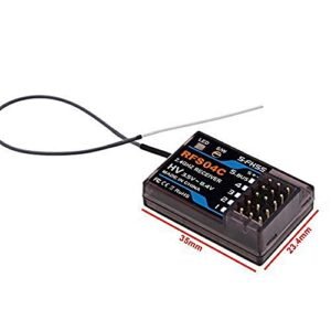 FlySky RFS04C Best 4CH RC Helicopter SBUS Dual Antenna Receiver Compatible with TM FH RF S FHSS