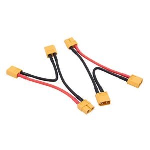 OliYin XT60 Series Battery Connector with 14awg 10cm Wire for Turnigy Pack of 2
