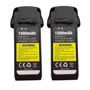 Fytoo 3.7V 1500mah Lithium Battery 2PCS for UDIRC U52 U52G D50 U89S Drone Parts