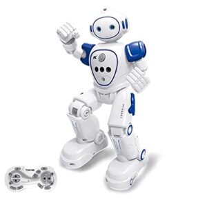 WEECOC Dancing Wings RC Models Smart Robot Toy with Gesture Sensing for Kids Blue