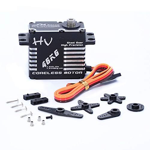 JX Servo CLS HV7346MG 46kg Coreless High Precision Steel Gear Full CNC Digital Servo Motor CNC RC Car Parts