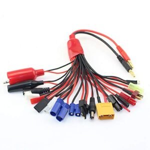 RC Convert Cable 19 in 1 Charger Splitter Lipo Battery Adapter for JST FUTABAS T Plug XT90 EC3 EC5 TAMIYAS Compatible with RC Car Tracks in Georgia