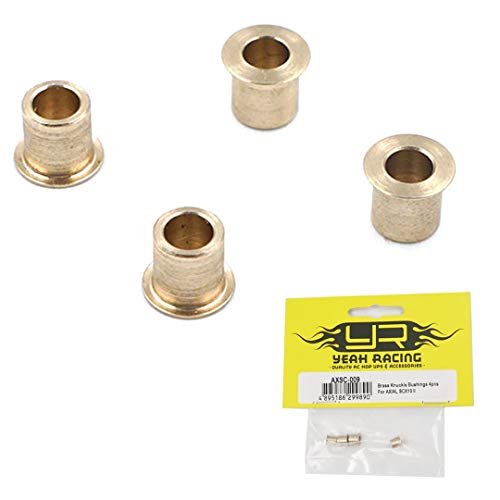 Yeah Racing Brass Knuckle Bushings 4pcs for AXIAL SCX10 II Perfect for RC Racing Bodies