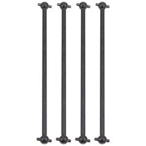 4 Pack Front Rear Driving Dogbone Shaft 100MM Long 538104 Compatible with 1/10 RC Model Car Spare Parts Black SRC RC Parts