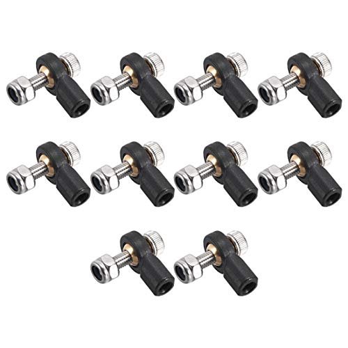 uxcell 10 PCS M3 3.0xL15mm Lever Steering Linkage Tie Rod End Ball Head End for RC Helicopter Governor