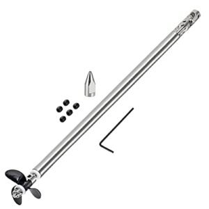 uxcell 4mm Drive Shaft Kit for BeamNG Drive RC Cars 250mm Shaft 200mm Sleeve D36mm Propeller Fits 3.17mm Motor Shaft
