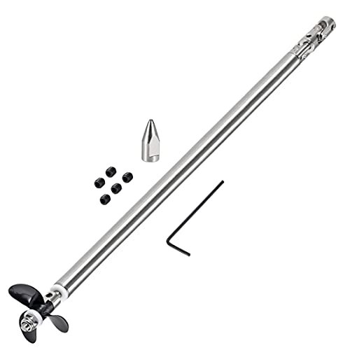 uxcell 4mm Drive Shaft Kit for BeamNG Drive RC Cars 250mm Shaft 200mm Sleeve D36mm Propeller Fits 3.17mm Motor Shaft