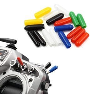 18 PCS Anti Slipping Switch Rubber Cap Sheath Cover for Futaba Radios for RC Cars and Other Major Transmitter Brands