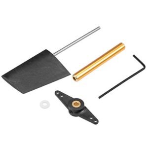 uxcell RC Boat Rudder with Straight Servo Arm Rudder Pad Thickness 7.6mm 1 Set