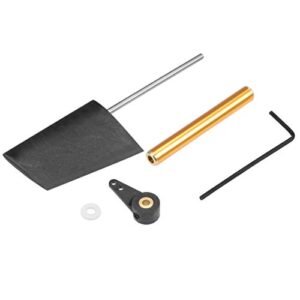 uxcell RC Boat Rudder Design with Single Servo Arm and 7.6mm Thick Rudder Pad