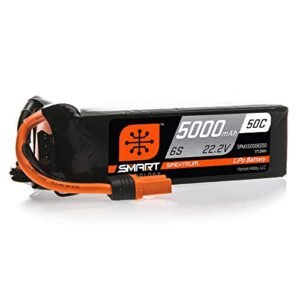 Morgan Fuels RC Spektrum Smart RC LiPo Battery Pack 5000mAh 6S 22.2V 50C with IC5 Connectors SPMX50006S50