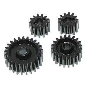 Redcat Racing Gen 8 RC Truck CNC Steel Gear Set RER11474 for Scout II Transmission Transfer Case Black
