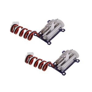AGFRC Micro Linear Servo Motor 2PC 1.5g Digital Linear Actuator Tail Servo for Chief Aircraft Pilot RC Mini Aircraft Left Side