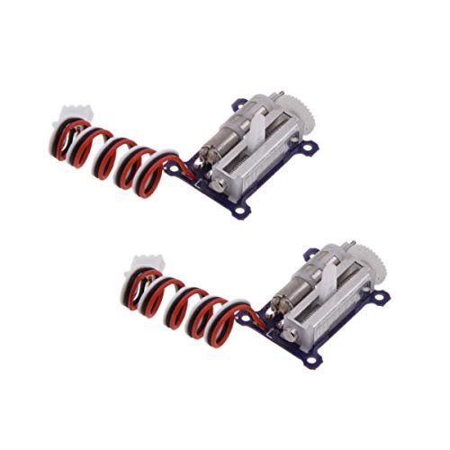 AGFRC Micro Linear Servo Motor 2PC 1.5g Digital Linear Actuator Tail Servo for Chief Aircraft Pilot RC Mini Aircraft Left Side