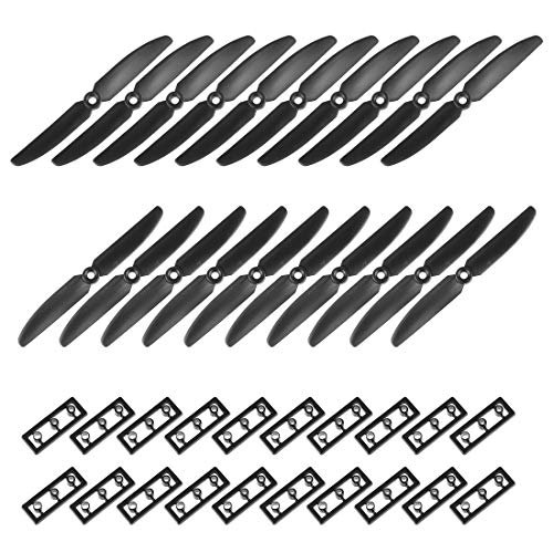 uxcell RC Propellers 5030 5x3 Inch 2 Vane Quadcopter Propeller with Adapter Rings for RC Injectors O Rings