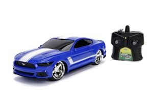 JADA Toys Big Time Muscle Hyperchargers RC 2015 Ford Mustang GT with USB Charging and 2.4 Ghz Control Featuring 2015 Lexus RC 350 Oil Filter Compatibility