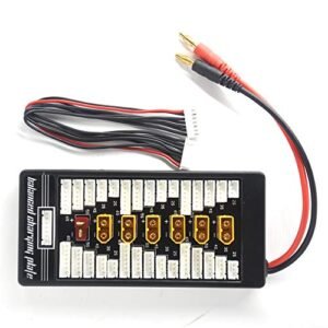 Padarsey XT60 Parallel Charging Board 9.6 v rc battery charger for 2S 6S Lipo Batteries with 4mm Bullet Banana Connector