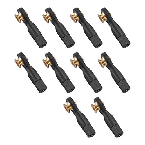 uxcell 10Pcs M3 3.0xL29mm Lever Steering Linkage Tie Rod End Ball Head End for Ollie RC Robot