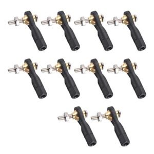 uxcell 10 PCS M2 2.0xL19mm Lever Steering Linkage Tie Rod End Ball Head End for M2 Flybarless RC Helicopter