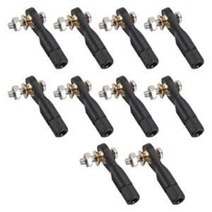 uxcell 10Pcs M3 3.0xL29mm Lever Steering Linkage Tie Rod End Ball Head End with RC Nut Screws for RC Robot